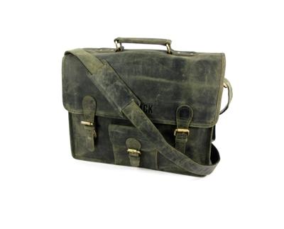 GARRY 1 vaks heren werktas laptoptas 15 inch Groen