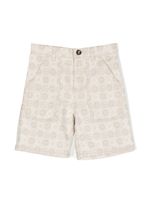 Gucci Kids short à motif GG en jacquard - Tons neutres