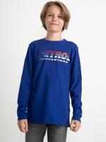 30% korting - Petrol Industries Jongens Artwork T-Shirt Lange Mouwen Blauw - 152