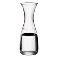 Drank/water karaf of kleine vaas - glas - transparant - D8 cm x H23 cm - 500 ML - thumbnail