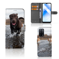 OPPO A16/A16s/A54s Telefoonhoesje met Pasjes Honden Labrador - thumbnail