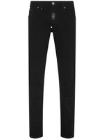 Philipp Plein jean slim à taille basse - Noir