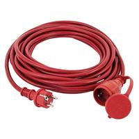 REV 0065269 verlenging, verlengsnoer buiten water. 25m, 3680W, rood