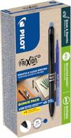 Pilot FriXion Ball Uitwisbare Rollerball Pen Medium Tip 0.7mm - Doos van 10 Pennen + 10 Vullingen - Blauwe Inkt