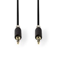 Nedis CABW22000AT100 Stereo Audiokabel 3,5 Mm Male - 3,5 Mm Male 10 M Antraciet