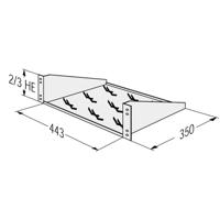 Apranet 26519202 19 inch Bodemplaat voor patchkast 2 HE