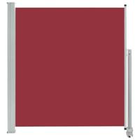 vidaXL Tuinscherm Uittrekbaar Scherm Zonwering Zonnescherm Windscherm Terrasscherm Terras Tuinluifel Luifel Tuin 140x300 cm Rood