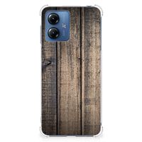 Motorola Moto G14 Stevig Telefoonhoesje Steigerhout