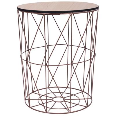 vidaXL Salontafel Ø 47 cm koperkleurig vidaXL Salontafel Ø 47 cm koperkleurig