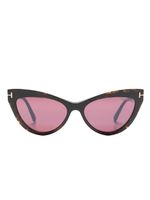 TOM FORD Eyewear lunettes de soleil à monture papillon - Vert - thumbnail