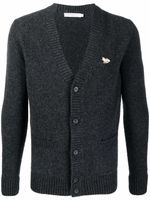 Maison Kitsuné cardigan à col v - Gris