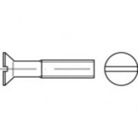 TOOLCRAFT TO-5361075 Verzonken schroeven M2 6 mm Sleuf RVS A2 1000 stuk(s)