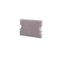 Reprofiel eindkap P-AU-02-15, 2 stuks, 21 mm, grijs 978071