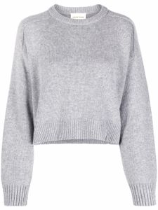 Loulou Studio pull crop à bords nervurés - Gris