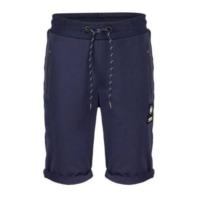 Indian Blue Jeans skinny sweatshort met zijstreep donkerblauw Indian Blue Jeans skinny sweatshort met zijstreep donkerblauw