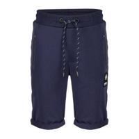 Indian Blue Jeans skinny sweatshort met zijstreep donkerblauw