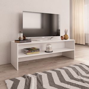 Tv-meubel 120x40x40 cm spaanplaat wit