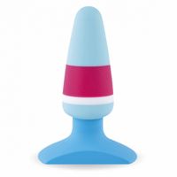 FeelzToys - Plugz Butt Plug Color Siliconen Unisex Anale Plug Blauw - thumbnail