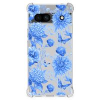 Case voor Google Pixel 7A Flowers Blue - thumbnail