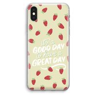 Don't forget to have a great day: iPhone XS Max Transparant Hoesje - thumbnail