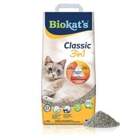 Biokat's Classic 3in1, geurloos - Klontvormende kattenbakvulling met korrels in 3 verschillende groottes - 1 zak (1 x 10 l)