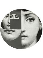 Fornasetti assiette imprimée - Noir - thumbnail