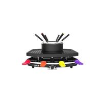 FAGOR - FG816 3-in-1 combinatie wisser + fondue + grill - 1100W - 1,5L capaciteit - 8 poelons + 6 fondue picks
