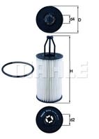 Oliefilter MAHLE, Diameter (mm)65,5mm, u.a. für Mercedes-Benz