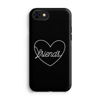 Friends heart black: iPhone 8 Tough Case