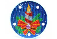 Diamond painting kerst-decoratieschaal in de aanbieding