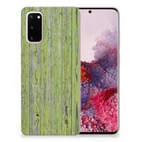 Samsung Galaxy S20 Bumper Hoesje Green Wood