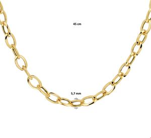 TFT Collier Geelgoud Anker 5,7 mm x 45 cm