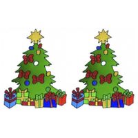 3x stuks kerst raamstickers/raamdecoratie kerstboom plaatjes 30 cm