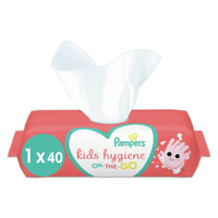 Pampers Kids Hygiene OnTheGo Doekjes 1 Verpakkingen = 40 Doekjes bij Jumbo - thumbnail