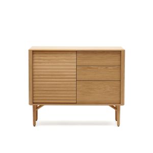 Kave Home Dressoir Lenon Eikenhout, 105cm - Naturel