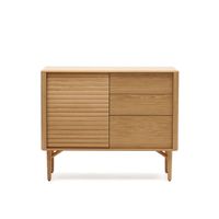 Kave Home Dressoir Lenon Eikenhout, 105cm - Naturel - thumbnail