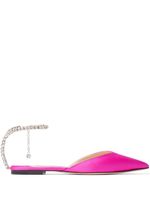 Jimmy Choo escarpins Saeda à ornements en cristal - Rose