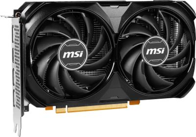 MSI Nvidia GeForce RTX 4060 Videokaart VENTUS 2X BLACK OC 8 GB GDDR6-RAM PCIe x8 HDMI, DisplayPort Overclocked, Vulkan, NVIDIA G-Sync