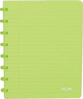 Atoma Trendy schrift, ft A5, 144 bladzijden, geruit 5 mm, transparant groen
