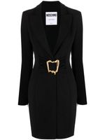 Moschino robe-blazer à taille ceinturée - Noir - thumbnail