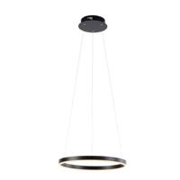 Paul Neuhaus Zwarte led hanglamp Ritus Ø 40cm 15393-13