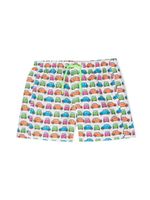 MC2 Saint Barth Kids short de bain à imprimé graphique - Blanc