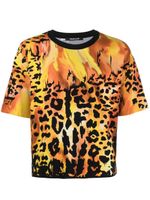 Roberto Cavalli t-shirt imprimée à manches courtes - Orange - thumbnail