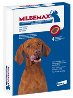 Milbemax ontworming kauwtablet hond vanaf 5 kilo, 4 tbl - thumbnail