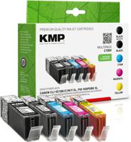 KMP Inktcartridge vervangt Canon PGI-550PGBK XL, CLI-551BK XL, CLI-551C XL, CLI-551M XL, CLI551Y XL Compatibel Combipack Zwart, Foto zwart, Cyaan, Magenta, - thumbnail