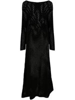 Semicouture robe en maille ajourée - Noir - thumbnail