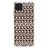 Samsung Galaxy A22 5G Doorzichtige Silicone Hoesje Aztec Brown