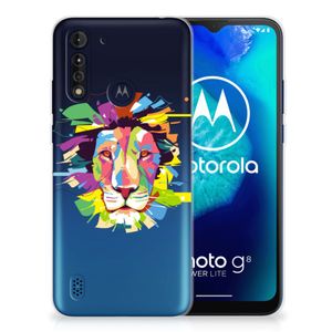 Motorola Moto G8 Power Lite Telefoonhoesje met Naam Lion Color