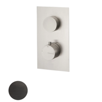 Sub 199 afbouwdeel voor 2-weg inbouwthermostaat, staal