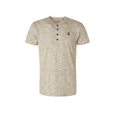 No Excess gemêleerd T-shirt beige